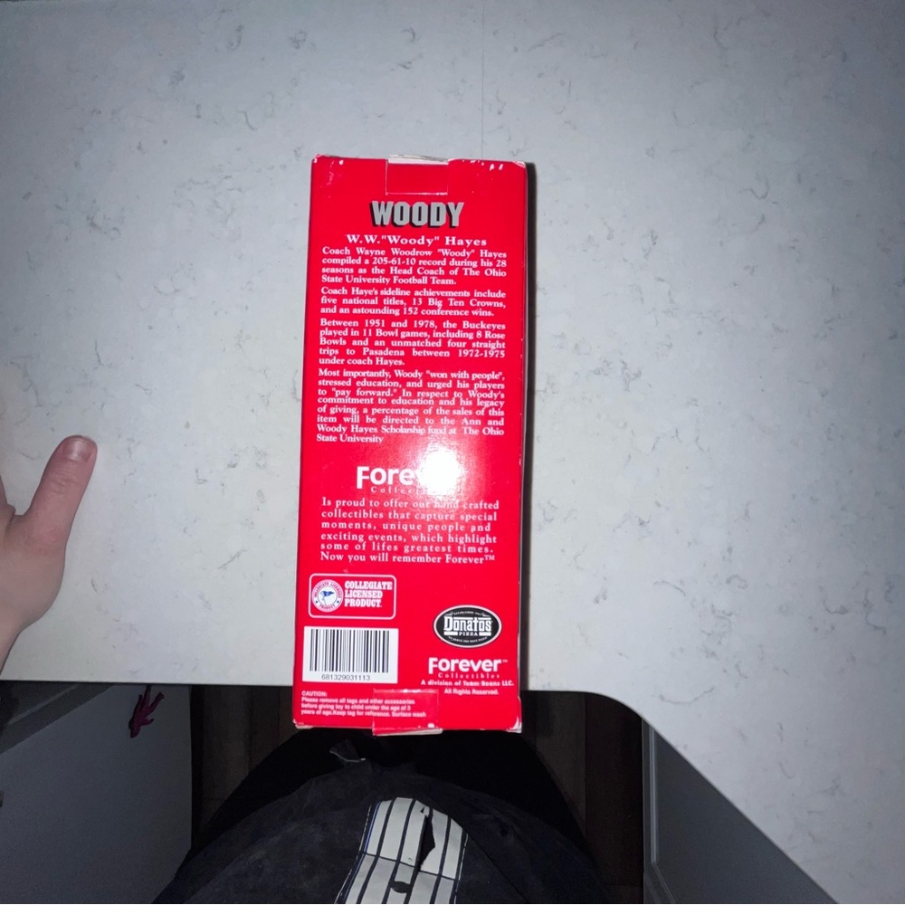 Forever Collectibles Woody Hayes Bobblehead. Never opened. - Picture 3 of 5